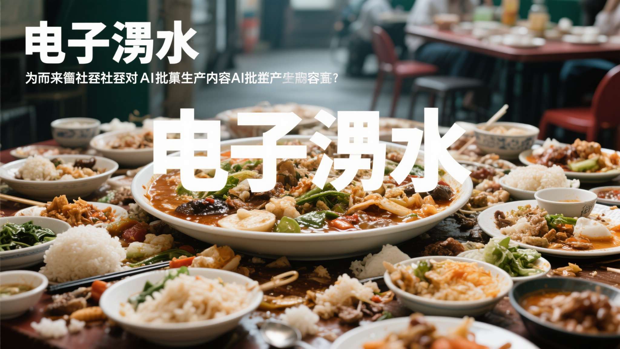 “电子泔水”还是“院线大片”?:AI的创作力还是太超前了 "电子泔水"这一说法,最早来自创作者社群对AI批量生产内容的嘲讽。大量AI生成的